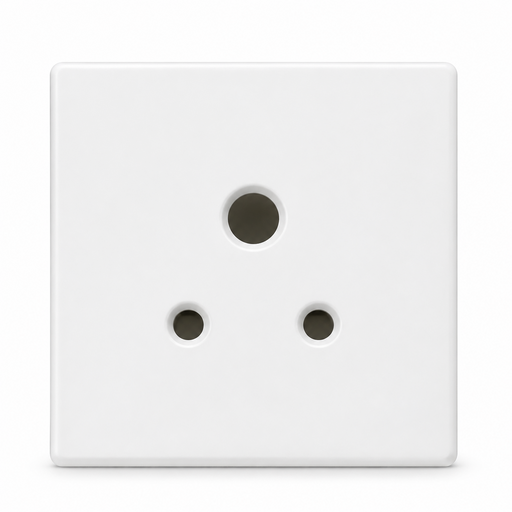 Panasonic 1-Gang 15A Round-Pin Socket — Without Cover Plate